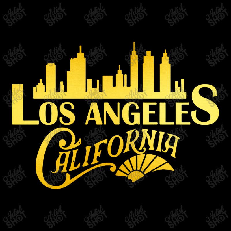 Los Angeles City Skyline Cropped Hoodie by Ableh Store | Artistshot