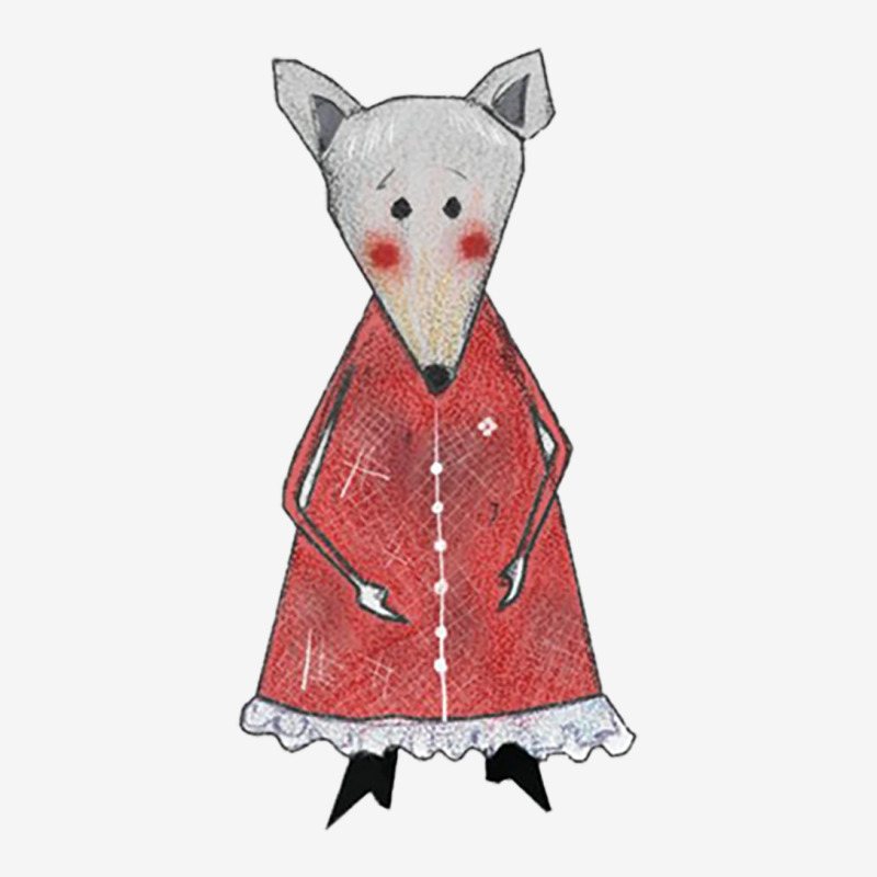 Cute Sad Shy Mouse Character With Red Dress Outfit Graphic T-shirt | Artistshot