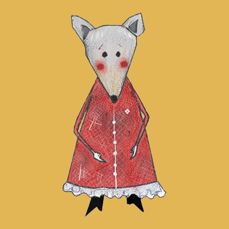 Cute Sad Shy Mouse Character With Red Dress Outfit Vintage Hoodie And Short Set | Artistshot