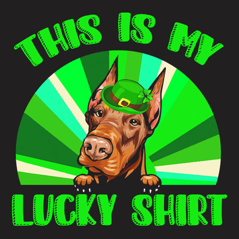 St Patricks Day Gift T  Shirt Doberman Leprechaun St Patricks Day Dog T-shirt | Artistshot