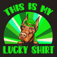 St Patricks Day Gift T  Shirt Doberman Leprechaun St Patricks Day Dog Tank Top | Artistshot