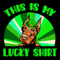 St Patricks Day Gift T  Shirt Doberman Leprechaun St Patricks Day Dog V-neck Tee | Artistshot