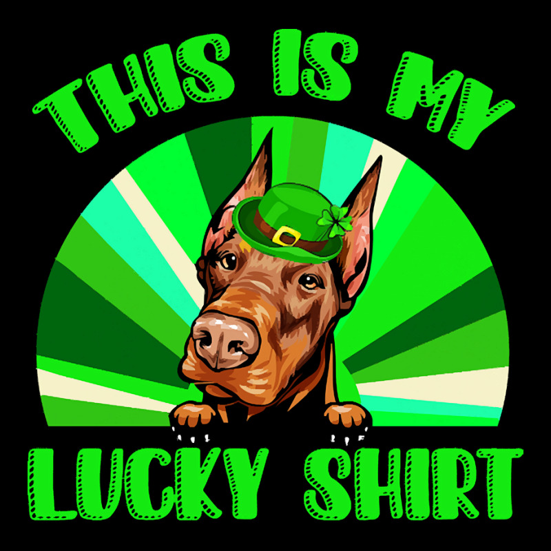 St Patricks Day Gift T  Shirt Doberman Leprechaun St Patricks Day Dog Men's 3/4 Sleeve Pajama Set | Artistshot