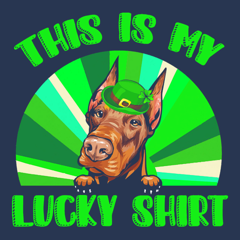 St Patricks Day Gift T  Shirt Doberman Leprechaun St Patricks Day Dog Men Denim Jacket | Artistshot