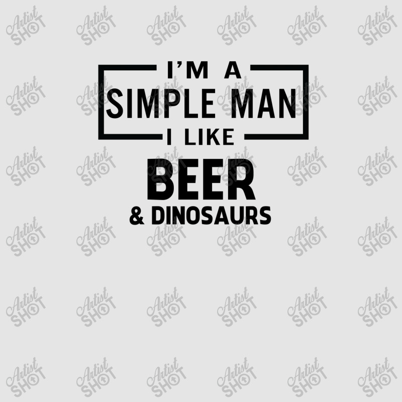 I'm A Simple Man I Like Beer And Dinosaur Exclusive T-shirt | Artistshot