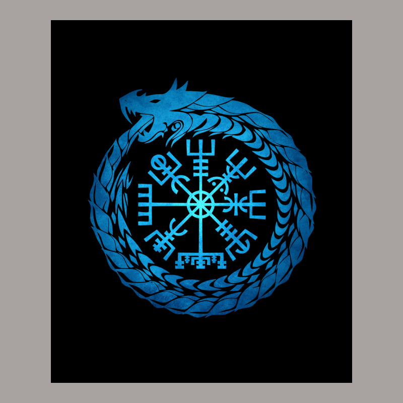 Vegvisir Jormungandr World Serpent  Cool Blue Racerback Tank by vossyauchf | Artistshot