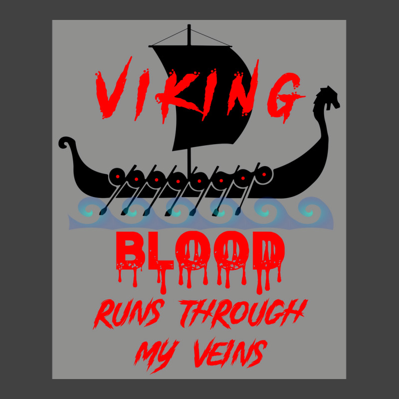 Viking Blood Runs Through My Veins Viking Boat Ship On Water  Hippie G Vintage T-Shirt by vossyauchf | Artistshot