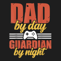 Mens Gamer Daddy Dad By Day Guardian By Night Gaming Pops T Shirt Classic T-shirt | Artistshot