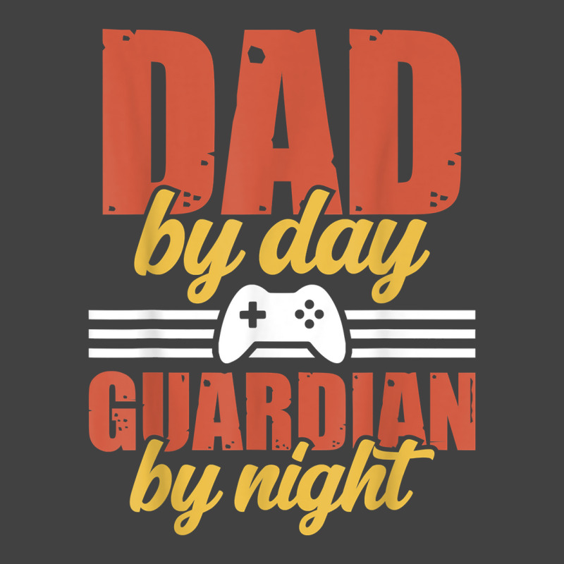 Mens Gamer Daddy Dad By Day Guardian By Night Gaming Pops T Shirt Vintage T-Shirt by kogmor58594 | Artistshot