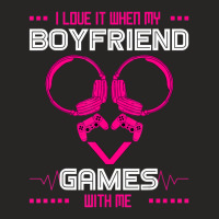 Trending Gamer Girlfriend Gaming Couple Matching Valentine's Day Ladies Fitted T-shirt | Artistshot