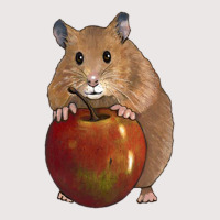 Hamster With Big Red Apple, Original Illustration, Cute Animal, Fruit Pocket T-shirt | Artistshot