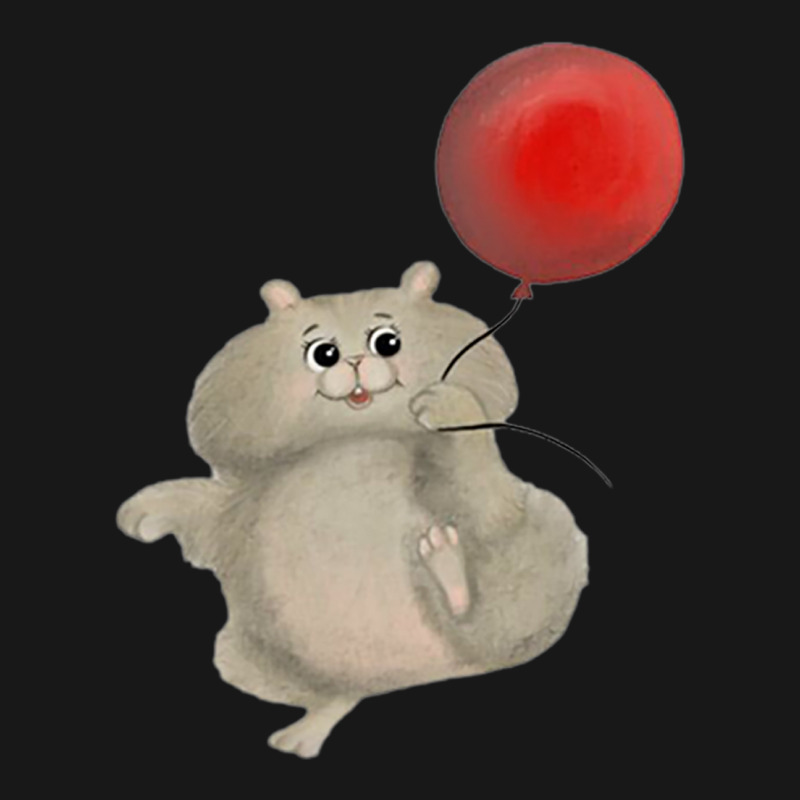 Happy Hamster With Red Balloon Flannel Shirt | Artistshot