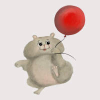 Happy Hamster With Red Balloon Pocket T-shirt | Artistshot