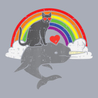 Limited Edition Black Cat Riding Narwhale Rainbow Heart Valentines Day Tank Dress | Artistshot