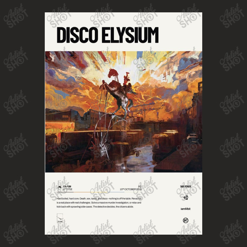 Disco Elysium (2019) Ladies Fitted T-Shirt by juliastonnes | Artistshot