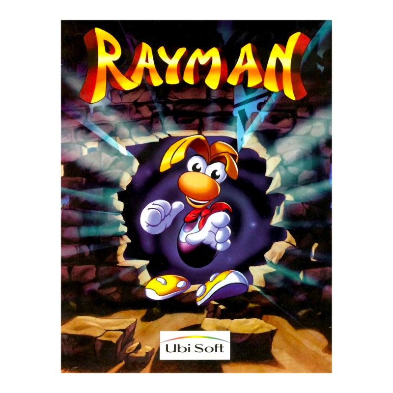 Black Vintage Retro Rayman Poster Graphic Men's 3/4 Sleeve Pajama Set | Artistshot