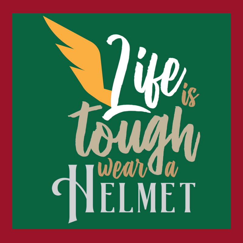 Vikings Life Is Tough Wear A Helmet Gift Idea  Humor Gift Drawstring Bags | Artistshot