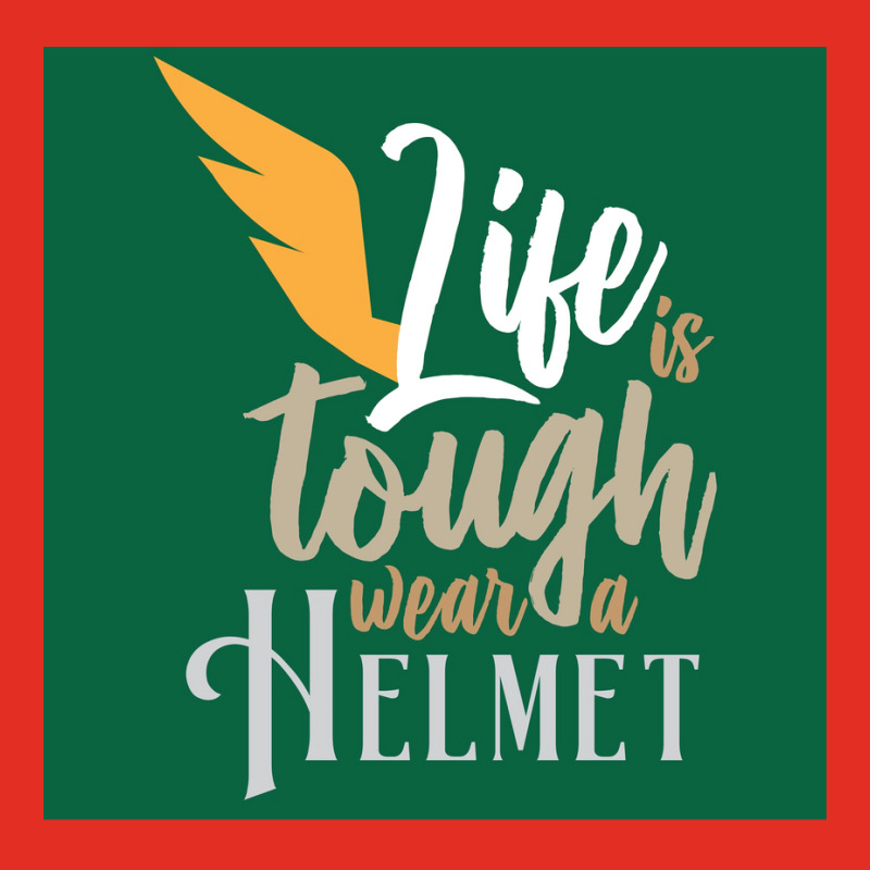 Vikings Life Is Tough Wear A Helmet Gift Idea  Humor Gift Metal Print Square | Artistshot