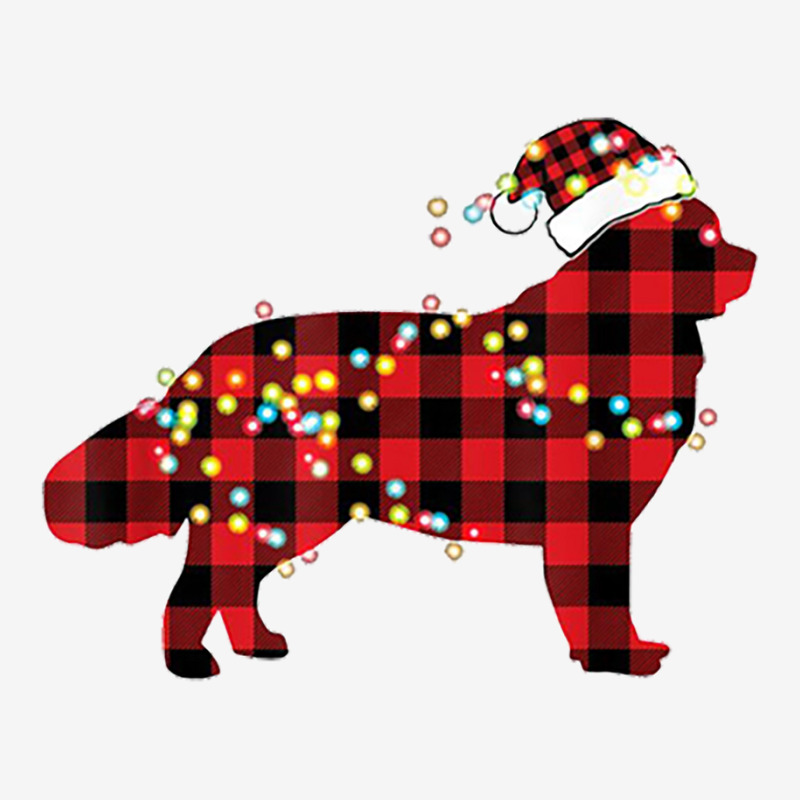 Newfoundland Dog Christmas Red Plaid Pajamas Graphic T-shirt | Artistshot