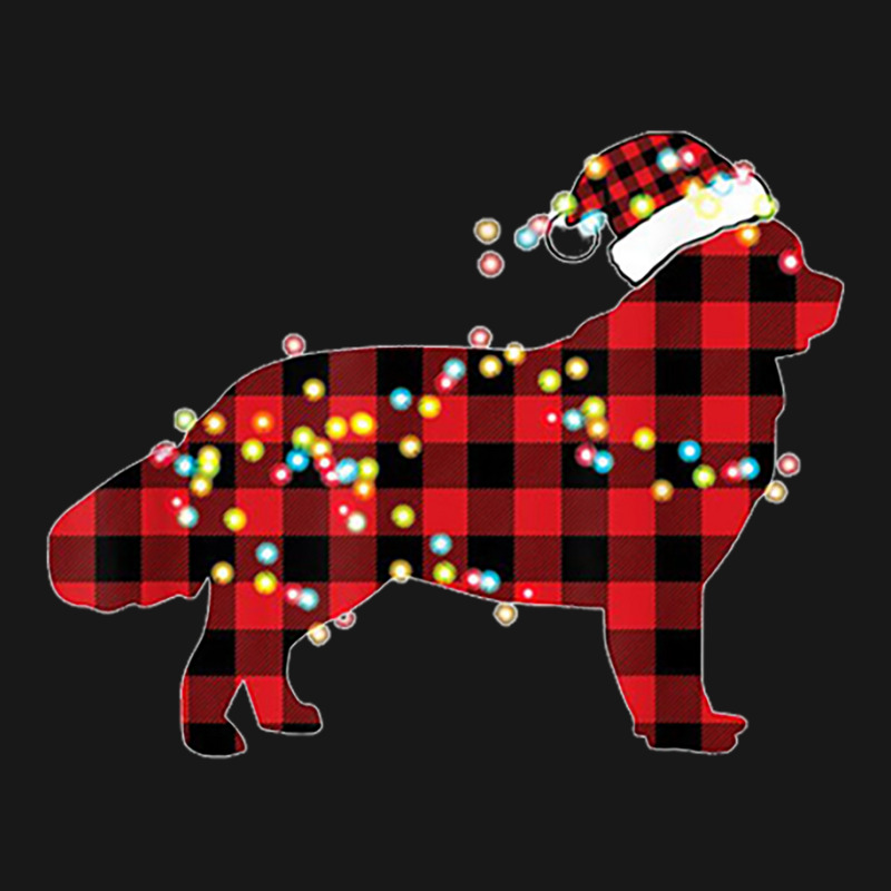 Newfoundland Dog Christmas Red Plaid Pajamas Flannel Shirt | Artistshot