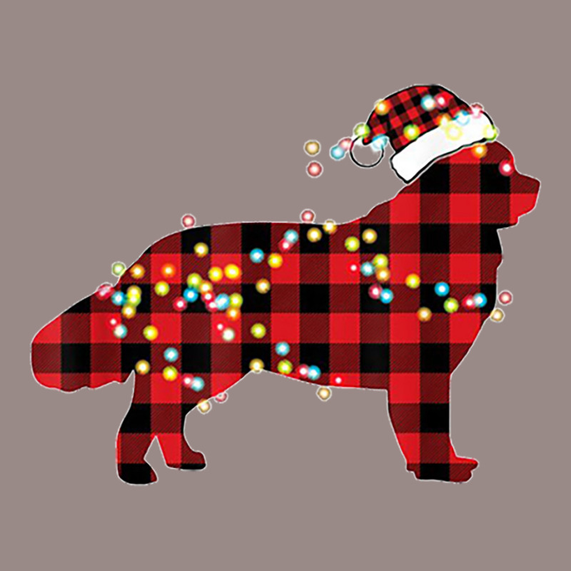 Newfoundland Dog Christmas Red Plaid Pajamas Vintage T-shirt | Artistshot