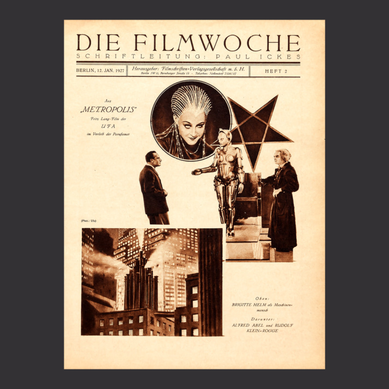 Metropolis 1927  Fritz Lang  Alternative Vintage Movie Poster Classic Vintage Hoodie And Short Set | Artistshot