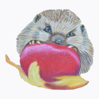 Outlined Hamster With An Apple T-shirt | Artistshot