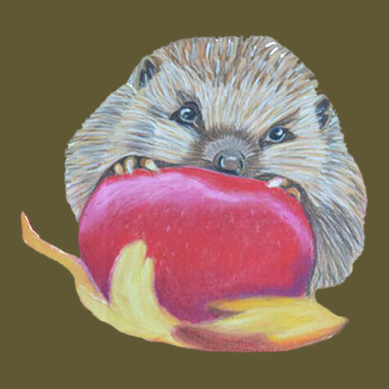 Outlined Hamster With An Apple Vintage Short | Artistshot