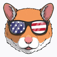 Patriotic Hamster Merica American Flag Transparent T-shirt | Artistshot