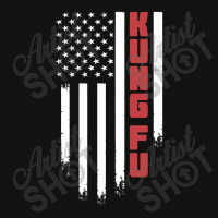 Kung Fu American Usa Flag | Kung Fu Martial Art T-shirt Scorecard Crop Tee | Artistshot