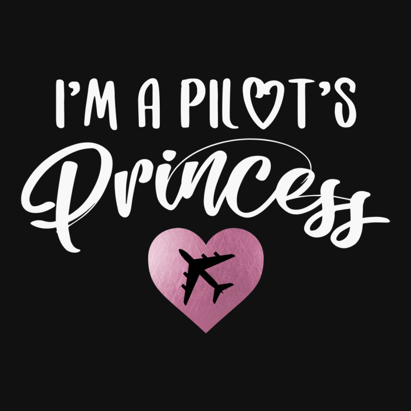 I'm A Pilot's Princess For Dark Throw Pillow | Artistshot