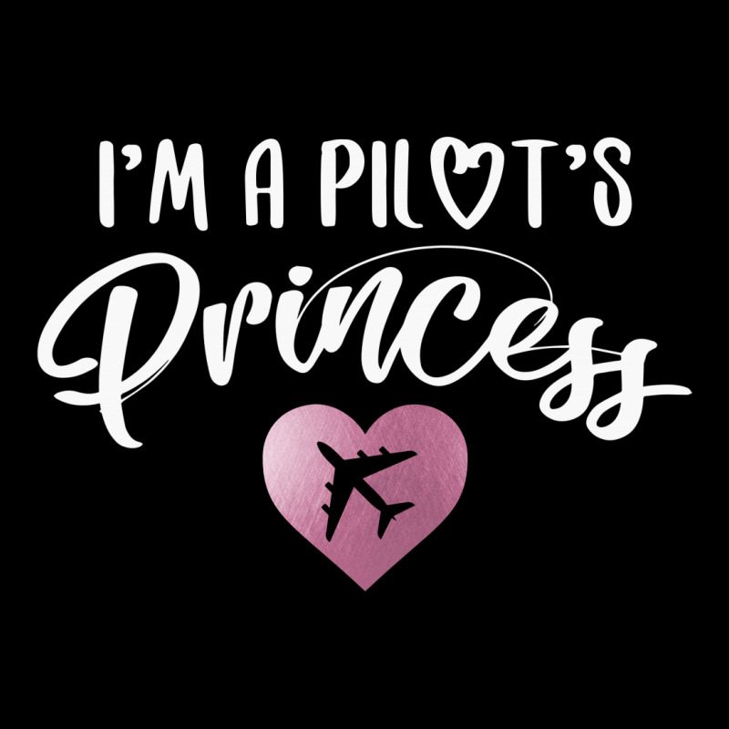 I'm A Pilot's Princess For Dark Long Sleeve Baby Bodysuit | Artistshot