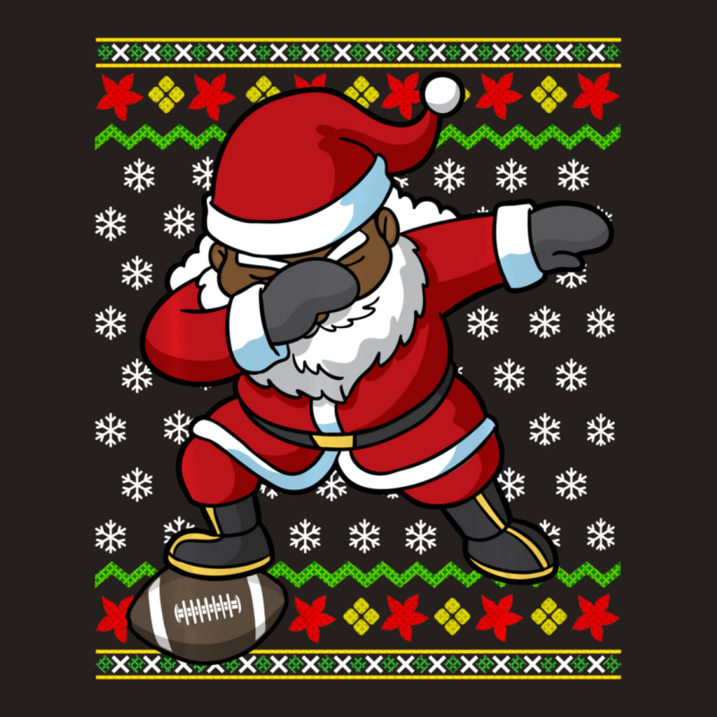 Limited Edition Football Dabbing Black African American Santa Christma Tank Top | Artistshot