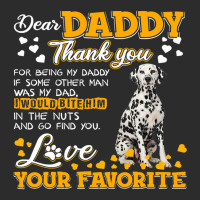 Dalmatian Funny Dog Dear Daddy Thank You For Being My Daddy 187 Dalmat Exclusive T-shirt | Artistshot