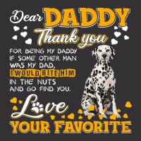 Dalmatian Funny Dog Dear Daddy Thank You For Being My Daddy 187 Dalmat Vintage Short | Artistshot