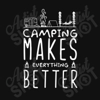 Camping Make Everything Better Oval Patch | Artistshot