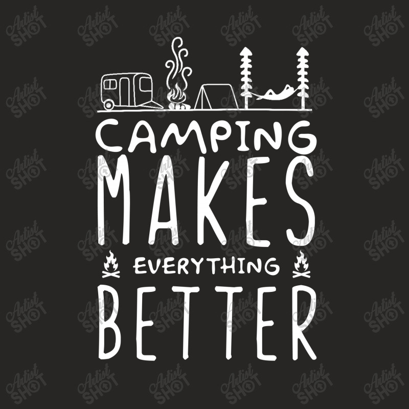 Camping Make Everything Better Ladies Fitted T-Shirt by hoainv | Artistshot