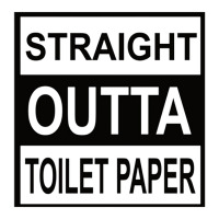 Straight Outta Toilet Paper V-neck Tee | Artistshot