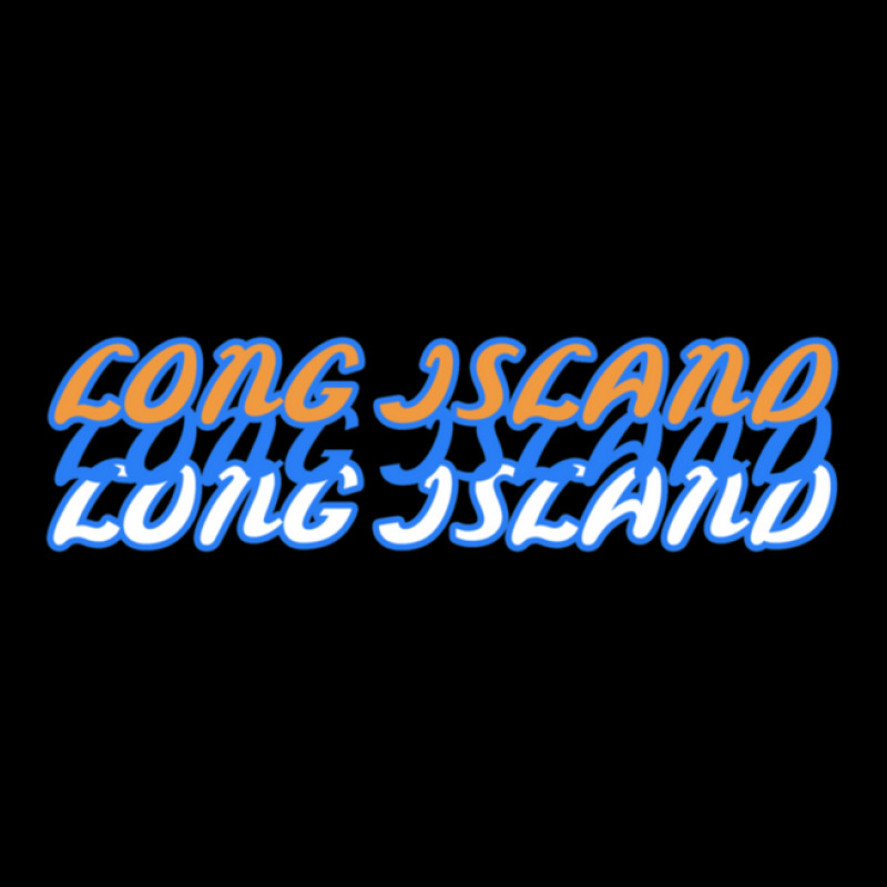 Long Island New York Orange Blue And White Font Adjustable Cap by GuadalupeDorothy | Artistshot