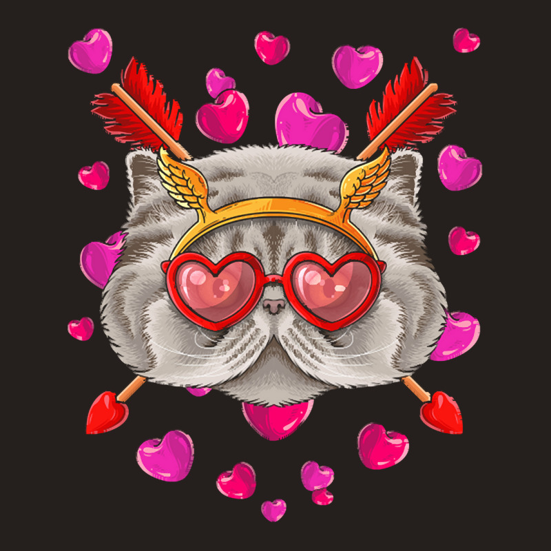 Persian Valentines Day T  Shirt Persian Valentines Day Cat Face Heart Tank Top | Artistshot