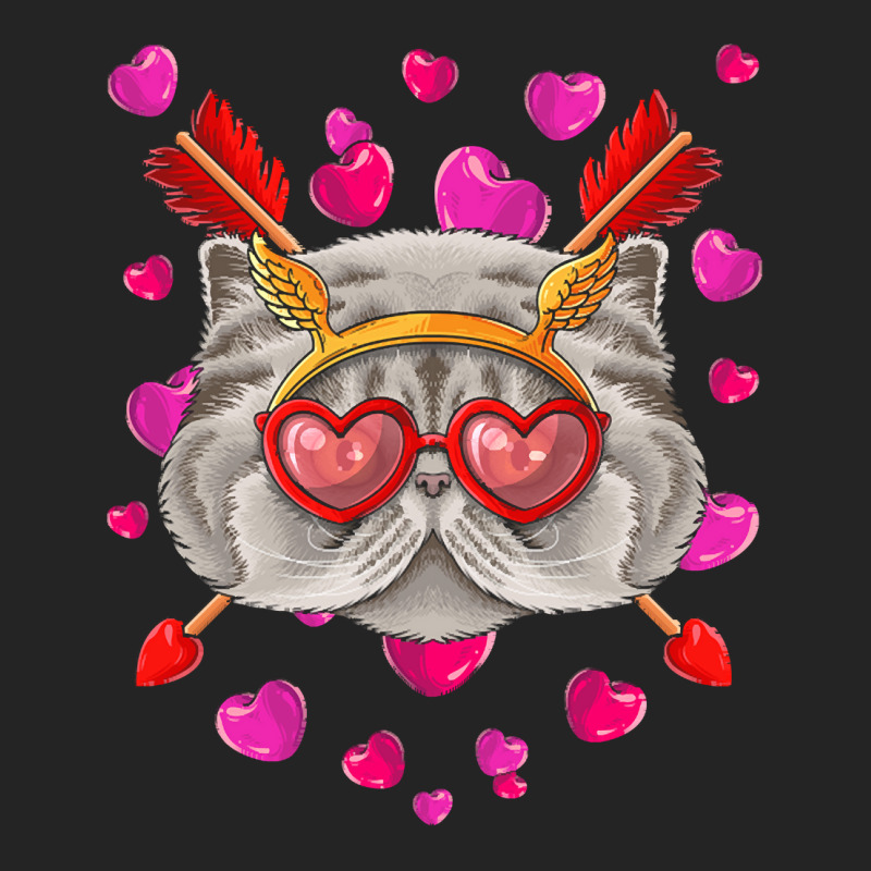 Persian Valentines Day T  Shirt Persian Valentines Day Cat Face Heart 3/4 Sleeve Shirt | Artistshot