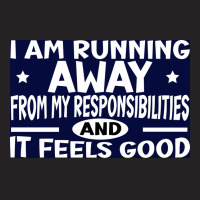 I Am Running Away From My Responsibilities Poster Yellow Vintage Cap | Artistshot