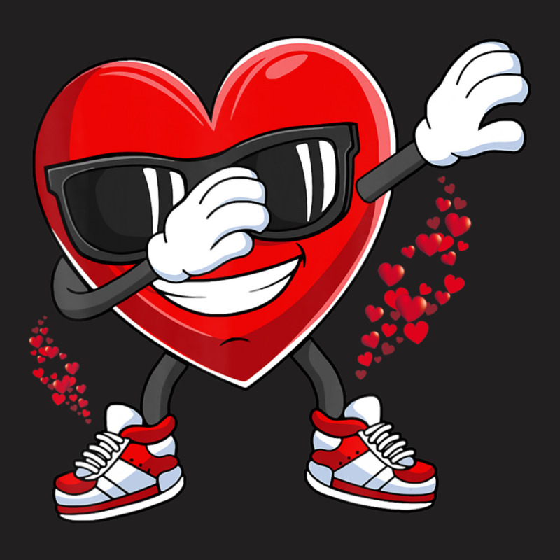 Hot Trend Dabbing Heart Boy Valentines Day Heart Valentine T-Shirt by Trudeau Palmer | Artistshot