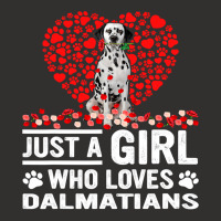 Dalmatian Funny Dog Just A Girl Who Loves Dalmatian Roses Dog Lovers 1 Champion Hoodie | Artistshot