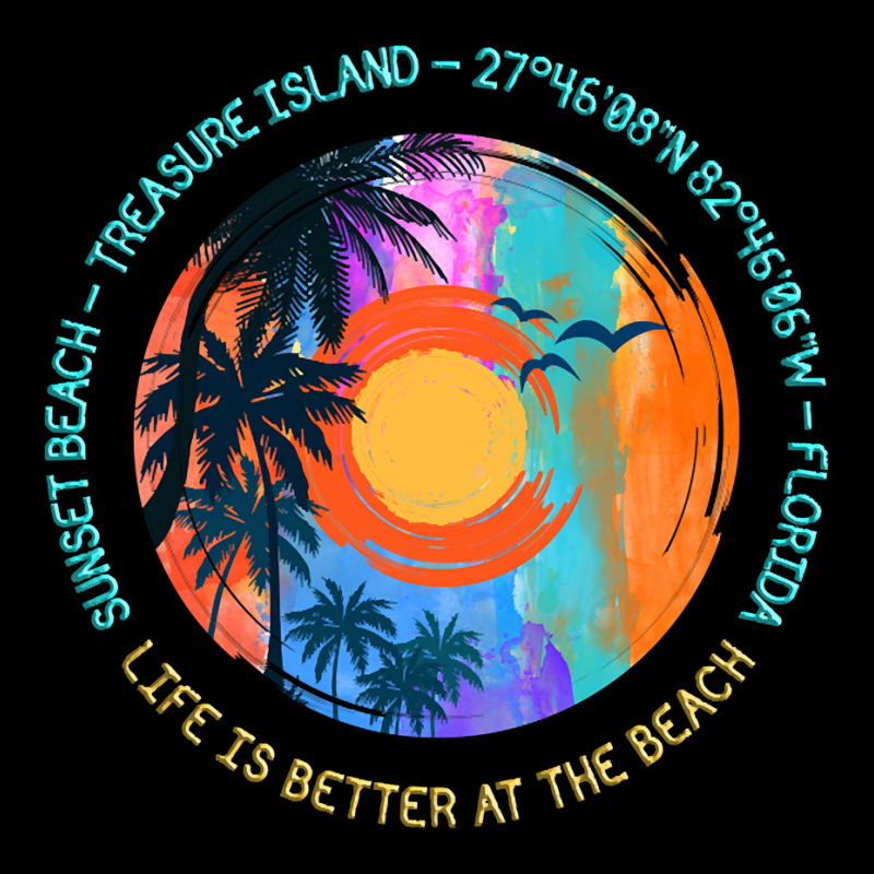 Limited Edition Sunset Beach, Treasure Island, Pinellas County, Florid Zipper Hoodie | Artistshot