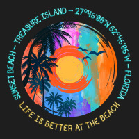 Limited Edition Sunset Beach, Treasure Island, Pinellas County, Florid Classic T-shirt | Artistshot