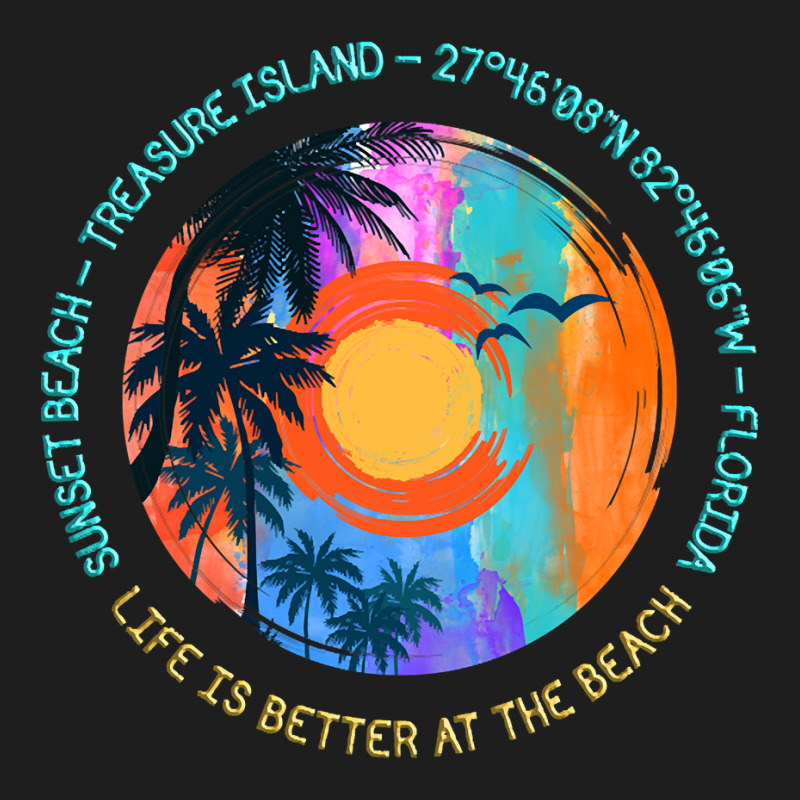 Limited Edition Sunset Beach, Treasure Island, Pinellas County, Florid Classic T-shirt | Artistshot