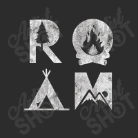 Roam Text Stack Explore Nature Camping Vintage Exclusive T-shirt | Artistshot