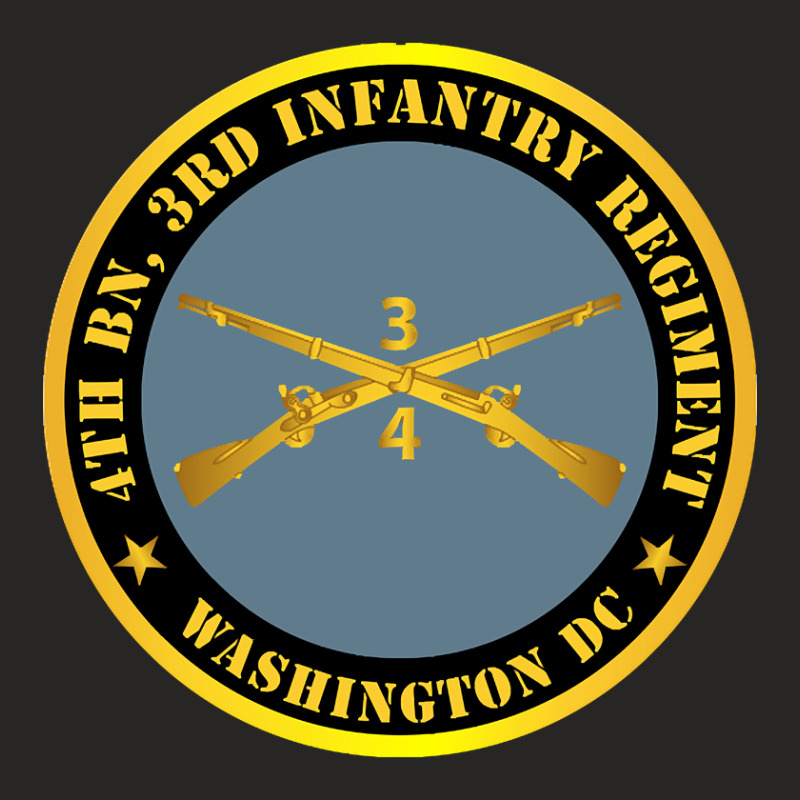 4th Bn 3rd Infantry Regiment - Washington Dc W Inf Branch Ladies Fitted T-Shirt by stumbledfeatures425 | Artistshot