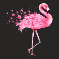 Flamingo Bird Cute Flamingo I Love You American Sign Language Animal L Ladies Fitted T-shirt | Artistshot